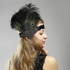 1920s Peacock Headband Great Gatsby Flapper Headpiece|JaosWish