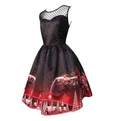 Sleeveless Vintage Lace Cocktail Dress