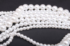 Multilayer Faux Pearls Flapper Long Necklace