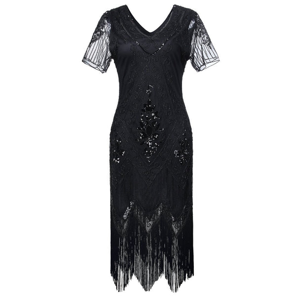 Great Gatsby Theme Party 1920s Flapper Dress Roaring Twenties