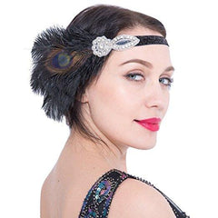 1920s Flapper Headband Great Gatsby Vintage Headpiece Accessories