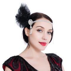 1920s Headband Great Gatsby Headpiece Flapper Fascinator