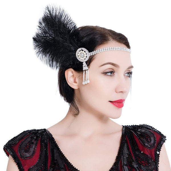 1920s Headband Great Gatsby Headpiece Flapper Fascinator
