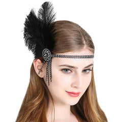 1920s Headpiece Fascinator Headband Flapper Gatsby