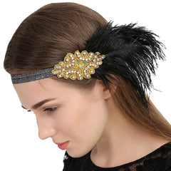 1920s Vintage Sequined Flapper Headband Gatsby Headpiece