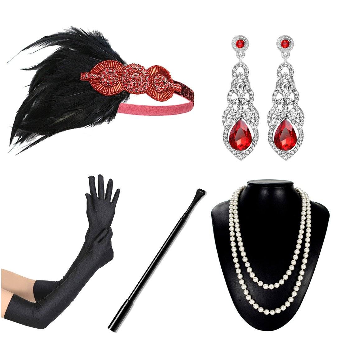 Flapper Costume Accessories Kit