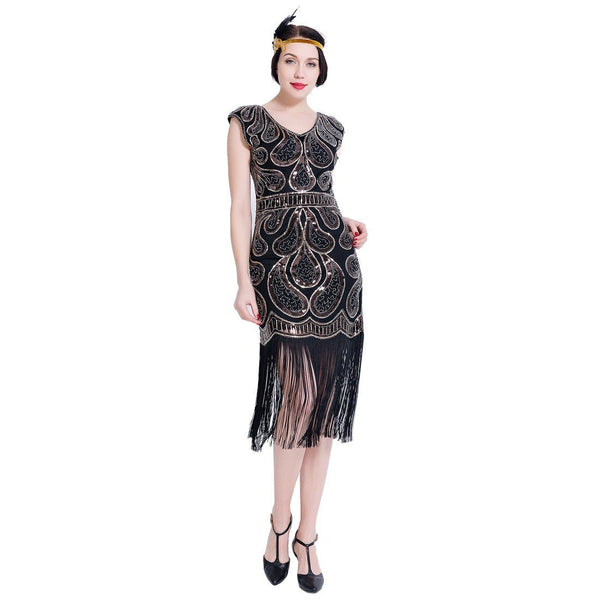 Sequined Flapper Dresses Downton Abbey Ehearsal Party 20s Vintage