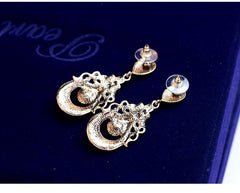 Luxury Palace Crystal Drop Dangle Earrings