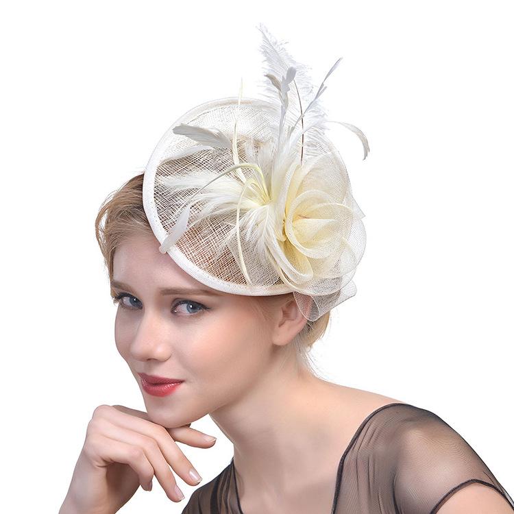  Derby Hat Womens Cream Fascinator Wedding Fascinators for Women