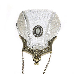 Women's Vintage Hand-beading Sequins Clutch Evening Bag|JaosWish