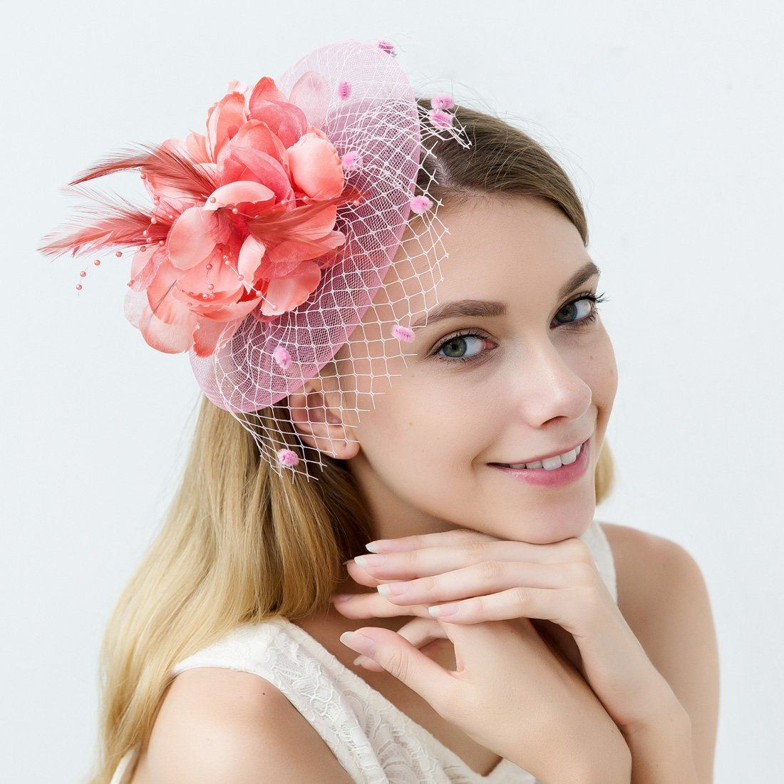 Pink Hair Fascinator Hat Occasion Hats and Fascinators Derby Hat