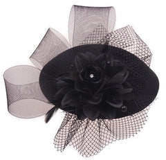 Fascinators Mesh Flower Accessories Tea Party Feather Headwear