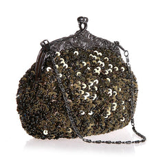 Women's Sequin Clutch Evening Bags Flapper Purse