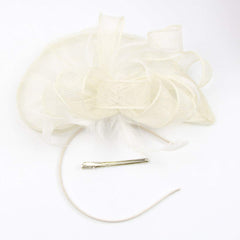 Occasion Hats White Fascinator Hair Fascinators for Weddings