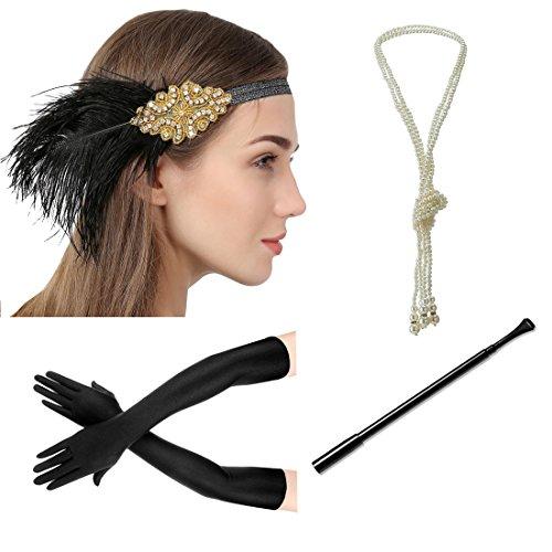 1920s Gatsby Accessories Flapper Costume Set