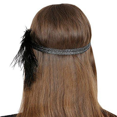 Women's Peacock 1920s Flapper Headband Gold