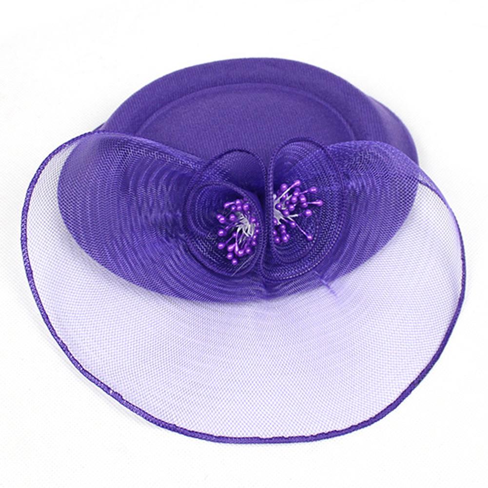 Fascinator Hat Flower Mesh Ribbons Headband Tea Party Headwear for Women