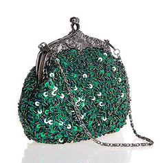 Women's Sequin Clutch Evening Bags Flapper Purse