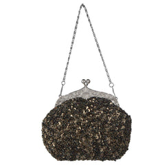 Women's Sequin Clutch Evening Bags Flapper Purse