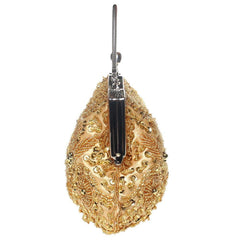 Fashion Beaded Handbag Kissing Lock Bag Satin Evening Clutch|JaosWish