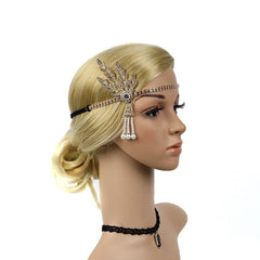 1920s Great Gatsby Inspired Flapper Headband for Party