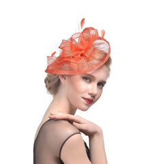 Women Occasion Hats Coral Fascinator Wedding Fascinators