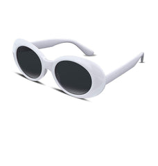 Oval Bold Vintage Sunglasses For Women Men Clout Goggle Sunglasses