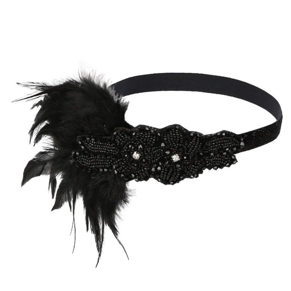 Vintage 1920s Flapper Headband Rhinestone Beaded Headpiece|JaosWish