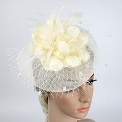Ivory Fascinators Occasion Wedding Hats Tea Party Hat