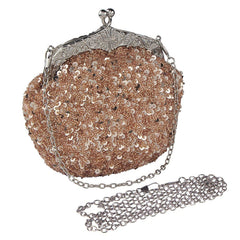 Women' Sequins Handmade Beaded Handbag Clutch Wedding Bridal 