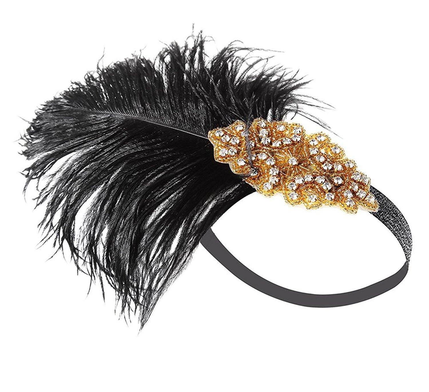 1920s Vintage Sequined Flapper Headband Gatsby Headpiece