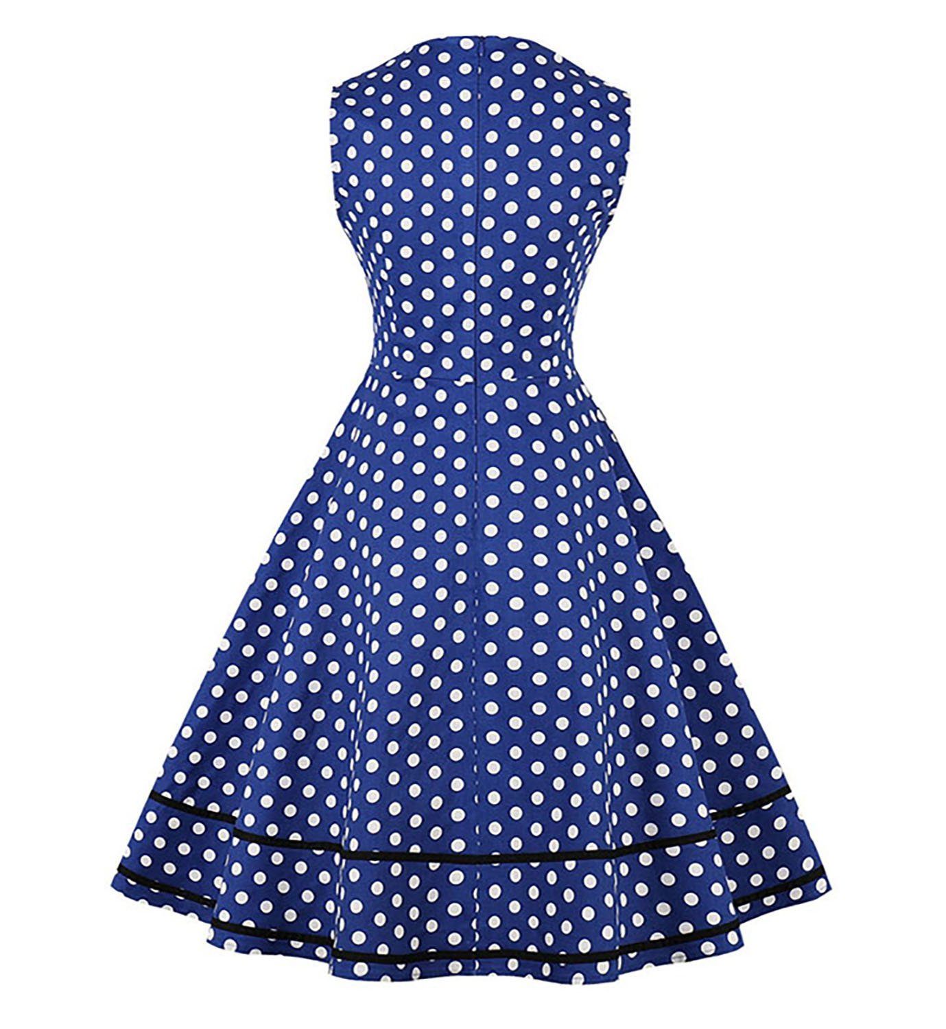 Polka Dot Retro Vintage Style Cocktail Party Swing Dress Vintagepost Polka Dot Retro Vintage Style Cocktail Party Swing Dress Vintagepost