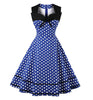 Polka Dot Retro Vintage Style Cocktail Party Swing Dress
