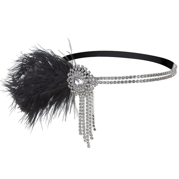 Vintage Flapper Headpiece 1920s Gatsby Fascinator Headband