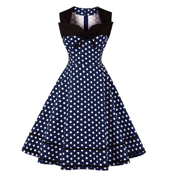 Vintage Floral Print Cocktail Dress 1950s