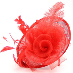 Red Fascinator Hair Fascinators for Weddings Derby Hat