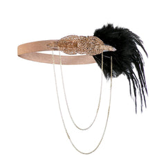 Great Gatsby Flapper Fascinator Headbands Tassels 1920S