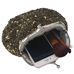 Women's Sequin Clutch Evening Bags Flapper Purse