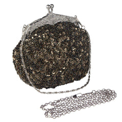 Women's Sequin Clutch Evening Bags Flapper Purse