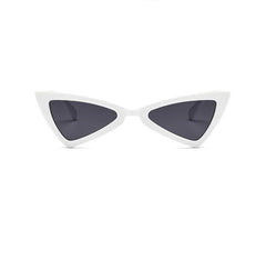 Retro Vintage Narrow Cat Eye Sunglasses High Pointed Triangle Glasses