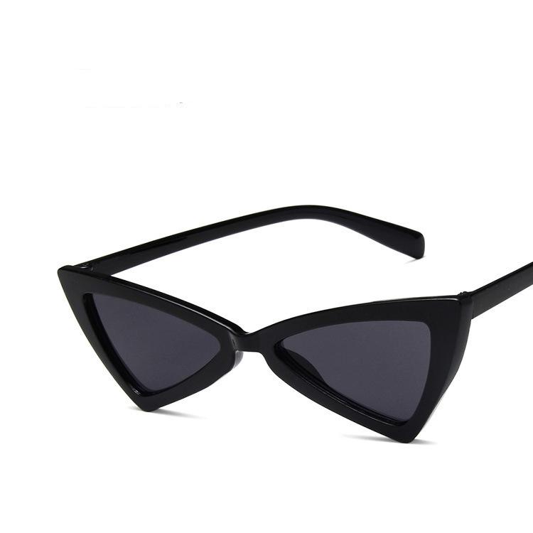 Small Retro Pointed Vintage Frame Tinted Cat Eye Pointy Sunglasses