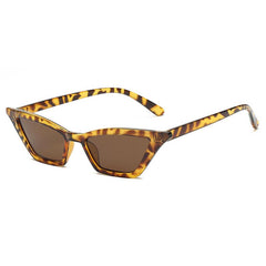 Retro Vintage Narrow Cat Eye Sunglasses for Women