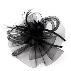  Vintage Mesh Net Fascinator Headband for Girls and Women Tea Party Cocktail