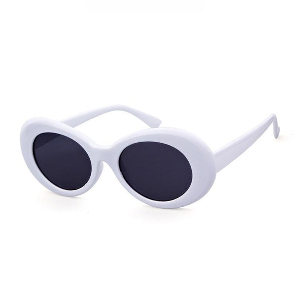 Oval Bold Vintage Sunglasses For Women Men Clout Goggle Sunglasses