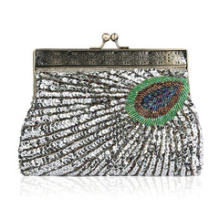 Women's Unique Luxury Sequins Beaded Evening Bag