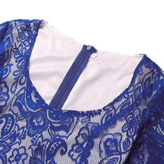 Blue Great Gatsby Themed 1920s Flapper Dress Roaring 20s