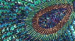 Beaded Sequin Peacock Clutch Evening Handbag|JaosWish
