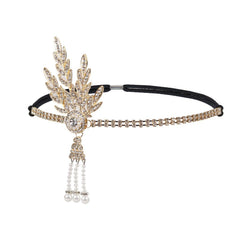 1920s Great Gatsby Inspired Flapper Headband for Party