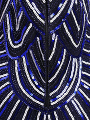  Women 1920s Art Deco Sequin Flapper Tassel Gatsby Dress 