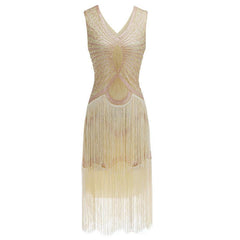 White Gatsby Themed Dress 1920s Art Deco